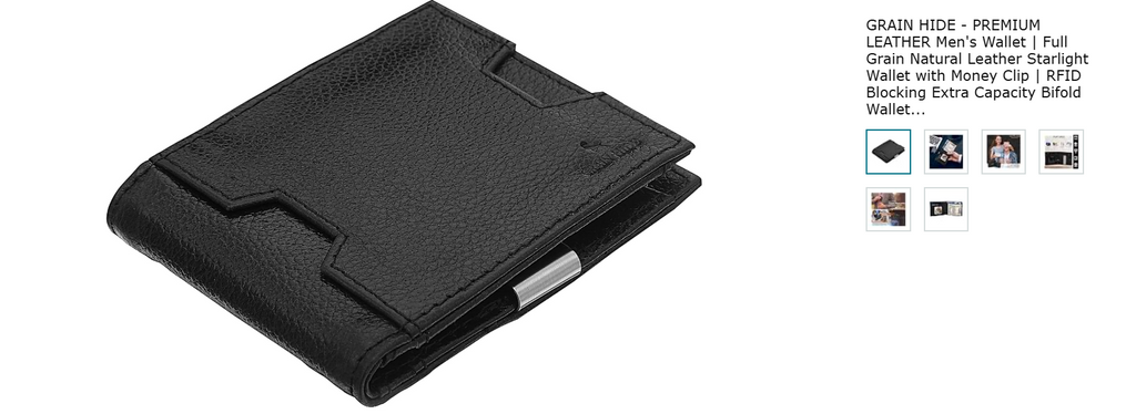Men's Wallet | Full Grain Natural Leather Starlight Wallet 10$ each