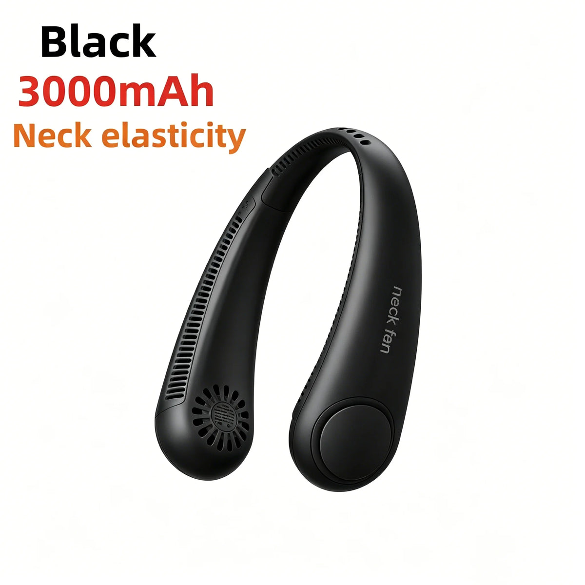 MyHeadcool 8000mAh USB Hanging Neck Fan Portable Bladeless Mini Rechargeable Mute LED Digital Display Electric Air Cooler Handheld