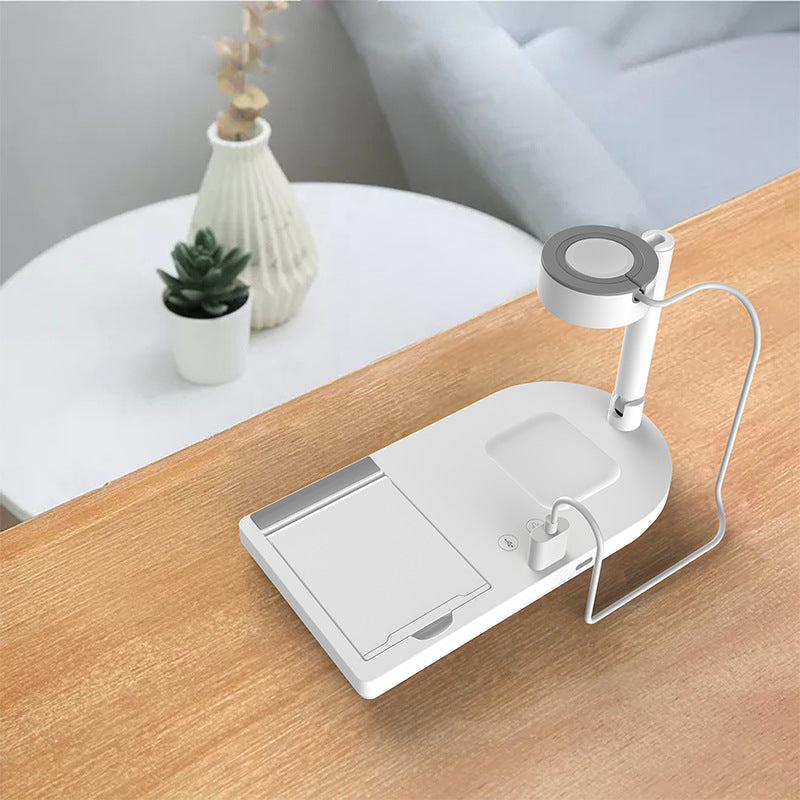 15W Fast Wireless Charger Lamp & Phone Stand (4-in-1)